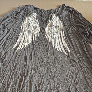 Torrid Charcoal Gray V-Neck Top